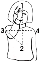 نرسم اشارة الصليب على كامل الجسد