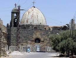 كنيسة القديس جاورجيوس في ازرع مسقط راس كل آل زيتون