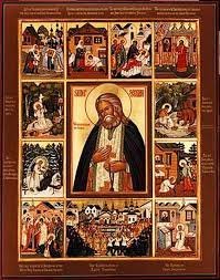 القديس البار سيرافيم ساروفسكي الحامل الإله