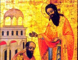 ايقونة تعميد شاول بيد الرسول حنانيا من ايقونات الكنيسة