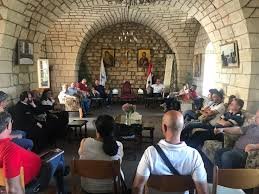 لقاء الامانة العامة لحركة الشبيبة الارثوذكسية في الكرسي الانطاكي في دير الحميراء برعاية ورئاسة غبطة البطريرك يوحنا العاشر