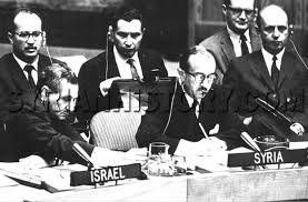 الدكتور جورج طعمة في جلسة مجلس الأمن المخصصة لوقف القتال حزيران 1967