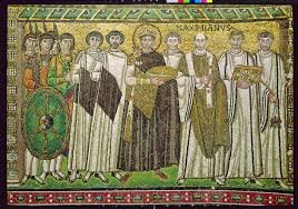 الامبراطور يوستنيانوس وزوجته تيودورا