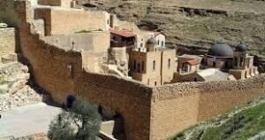 دير القديس سابا الرهباني في فلسطين بجانب القدس
