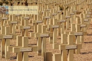 المقبرة الفرنسية في ريف دمشق الضمير الجنود المسيحيون 