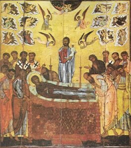 ايقونة رقاد والدة الاله