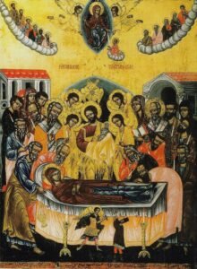 أيقونة رقاد السيدة من إنتاج نعمة المصور في النصف الأول من القرن الثامن عشر الميلادي.