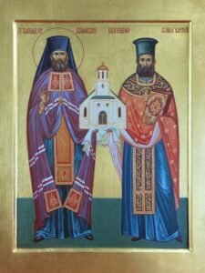 ايقونة الأب المغبوط الذكر نقولا اليني الفيعاني الأمريكي. والاسقف روفائيل هواويني ( القديس )