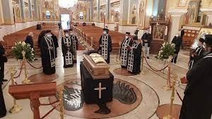 جنازة المرحوم الكسي ضحية الكورونا