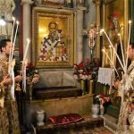 الاحتفال في الكنيسة بعيد شفيعها القديس برفيريوس