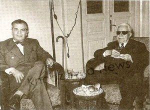 حبيب كحالة مع نسيبه فارس الخوري