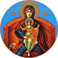 ايقونة سيدة صيدنايا الطاهرة: تعظم نفسي الرب وتبتهج روحي بالله مخلصي