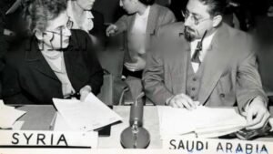 اليس قندلفت ومندوب السعودية في الامم المتحدة