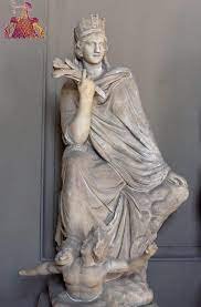 تمثال عشتار أنطاكية ونهر العاصيلقد مثل الفنان السوري نهر العاصي بصورة شباب متمرد مفتول العضلات يرفض أن يتوجه إلى البحر, فأرغمته عشتار على ذلك بعد أن داست على كتفه لتنقذ الأراضي الزراعية من أن تتحول إلى مستنقعات.