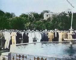 عام 1924 الاحتفال بجر ماء الفيجة الى دمشق