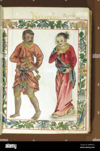 لوحة في Boxer Codex ربما تصور alipin (العبيد) في الفلبين ما قبل الاستعمارية.