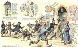 كاريكاتير المسرح التركي في مجلة عفريت المعرض