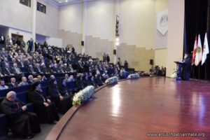 افتتاح الموتمر العلمي الدولي عام 2023 برئاسة البطريرك يوحنا العاشر نحو فهم اكبر للتاريخ في رحاب جامعة البلمند