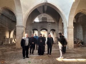 زيارة مطران ابرشية حلب افرام معلولي لها في 18ك12024برعاية حكومة الانقاذ السورية