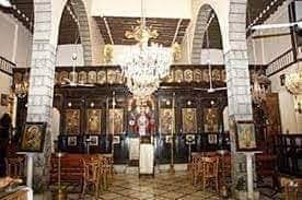 كنيسة حنانيا الرسول في محلة الميدان بدمشق الايقونسطاس الخشبي البديع
