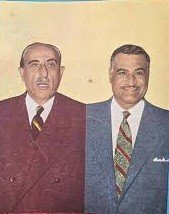 شكري القوتلي مع عبد الناصر