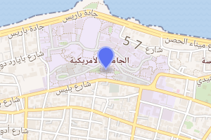 موقع الجامعة الاميركية في رأس بيروت