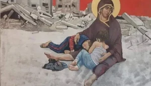 واقع الطفولة الذبيحة في سورية وغزة والمشرق وقد تركوها في حضن العذراء ام المراحم