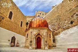 دير القديس سابا حيث نسك وظهرت اريحيته اللاهوتية والموسيقية...