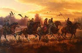 الخليفة عمر بن الخطاب قادما الى اورشليم ليستلم مفاتحها صلحا من البطريرك صفرونيوس