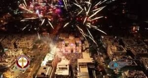 كنيسة الصليب المقدس في القصاع غروب العيد