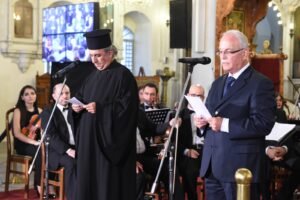 انا والاب د. يوحنا اللاطي نقرأ مقاطع افتطفت من هذه التأملاتلقد كانت شآم الروح هي الكنيسة الأنطاكية، منذ البدء ولما تزل الكنيسة الحية