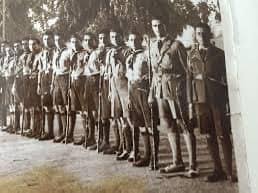 عميد غوج القديس جاورجيوس الارثوذكسي الدمشقي الكشفي جورج درزي وبعض من كشافة الفوج الكبار في حادثة البرلمان