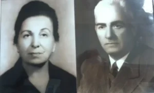  الأستاذ "ميشيل" مع زوجته "روزا"