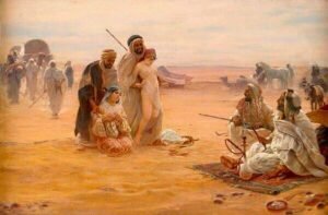 سوق نخاسة في الصحراء