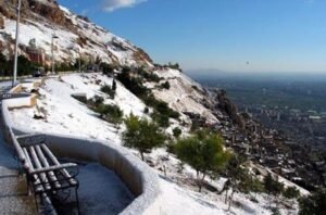 دمشق وقاسيون شتاء