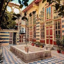 الشارع المستقيم داخل بيت دمشقي من بيوت الشارع المستقيم