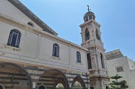 واجهة الكاتدرائية المريمية التي تمت فيها رسامته مطرانا ومن ثم تجنيزه فيها لاحقا