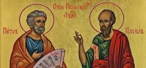ايقونة القديسين بطرس وبولس مؤسسي الكرسي الانطاكي
