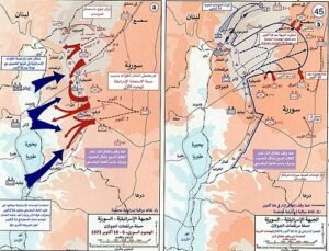 خريطة معارك تحرير الجولان