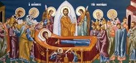 شرح أيقونة عيد رقاد والدة الإله