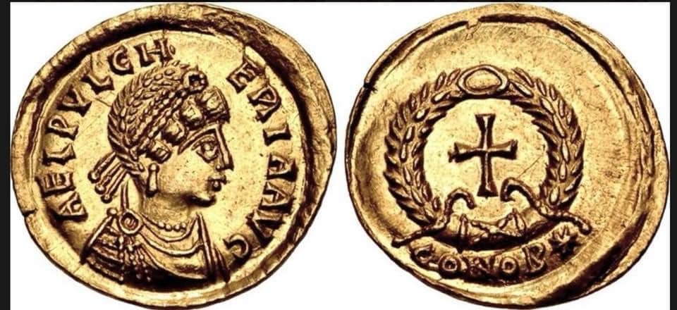 لإمبراطورة القديسة أيليا بلخيريا يسميها الكاتب افتراء “طاردة اليهود من فلسطين!!!”