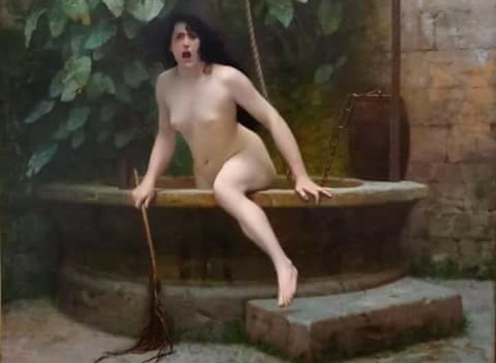 لوحة الحقيقة تخرج من البئر