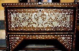 صندوق تراثي دمشقي مرصع بالصدف