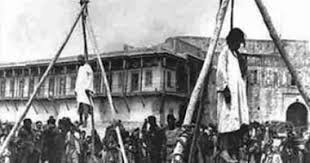 زعماء الارمن على اعواد المشانق التركية